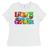 White love has no gender pride lgbtq Ladies Tee - texasbilliewilder