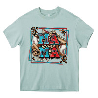 Arona baseball mama with leopard Heavy Core Tee - Zillion Design Studio