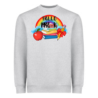 Heather Grey back to school hello pre k Heavyweight Sweatshirt - AdoDesignShop