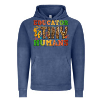 Vintage Denim educator of tiny humans Vintage Hoodie - BundleAndBundleShop