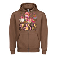Chestnut cafecito y chisme Zipper Hoodie - MaliasSmallBusiness