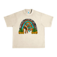 Sandshell indian headdress cactus and sunflowers rainbow Urban Heavy Tee - Artiststas