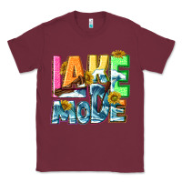 Burgundy Lake mode summer Classic Tee - NancyCooperArtShop