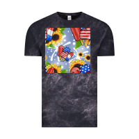 Cloud Black patriotic popsicle Vintage Tee - BundleAndBundleShop