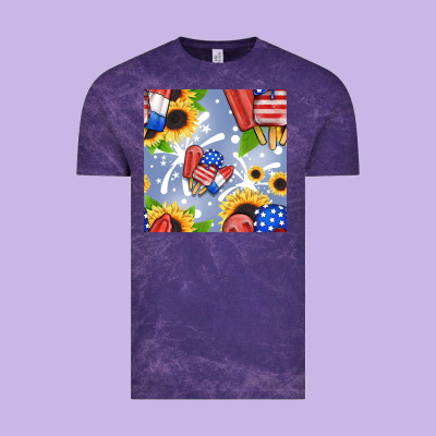 Patriotic Popsicle Vintage Tee Designed By Bundleandbundleshop