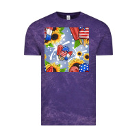 Cloud Purple patriotic popsicle Vintage Tee - BundleAndBundleShop