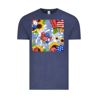Vintage Denim patriotic popsicle Vintage Tee - BundleAndBundleShop
