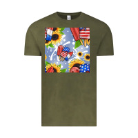 Vintage Olive patriotic popsicle Vintage Tee - BundleAndBundleShop