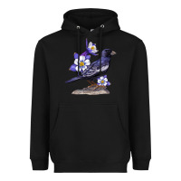 Black Colorado Lark Mountain Bunting Bird Heavyweight Hoodie - Bettercallsaul
