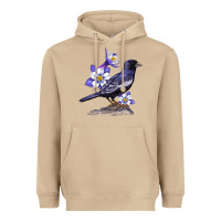 Mushroom Colorado Lark Mountain Bunting Bird Heavyweight Hoodie - Bettercallsaul