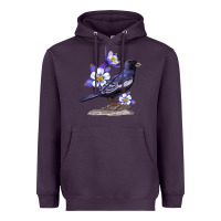 Plum Colorado Lark Mountain Bunting Bird Heavyweight Hoodie - Bettercallsaul