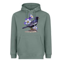 Sage Colorado Lark Mountain Bunting Bird Heavyweight Hoodie - Bettercallsaul