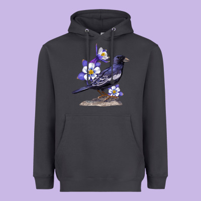 Colorado Lark Mountain Bunting Bird Heavyweight Hoodie Designed By Bettercallsaul