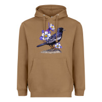 Toasted Coconut Colorado Lark Mountain Bunting Bird Heavyweight Hoodie - Bettercallsaul