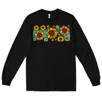 Black leopard sunflower gemstone Long Sleeve Tee - JahusDesignShop
