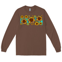 Chestnut leopard sunflower gemstone Long Sleeve Tee - JahusDesignShop