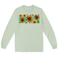 Matcha leopard sunflower gemstone Long Sleeve Tee - JahusDesignShop