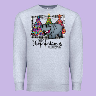 I Want Hippopotamus For Christmas Premium Sweatshirt Designed By Bettercallsaul