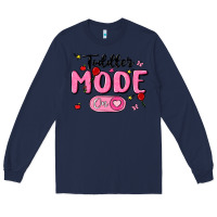 Navy toddler mode on Long Sleeve Tee - MaliasSmallBusiness