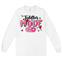White toddler mode on Long Sleeve Tee - MaliasSmallBusiness