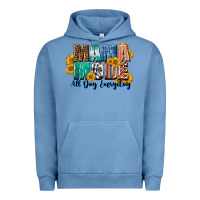 Pigment Pebble Blue Mama mode all day everyday  Mother's Day Urban Hoodie - CowGirlArtShop