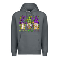Rock Mardi Gras crew with gnomes Premium Hoodie - NancyCooperArtShop