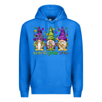 True Royal Mardi Gras crew with gnomes Premium Hoodie - NancyCooperArtShop