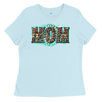 Baby Blue aztec mom Ladies Tee - Zillion Design Studio
