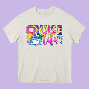 Cruise Life Heavy Core Tee Designed By Texasbilliewilder