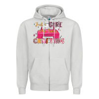 Dove Grey just a girl who loves crafting Zipper Hoodie - MaliasSmallBusiness