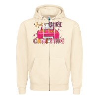 Sandshell just a girl who loves crafting Zipper Hoodie - MaliasSmallBusiness