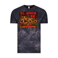 Cloud Black el amor se comparte with churros Vintage Tee - AdoDesignShop