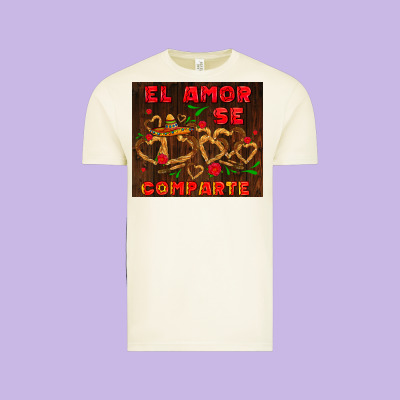 El Amor Se Comparte With Churros Vintage Tee Designed By Adodesignshop