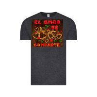 Vintage Black el amor se comparte with churros Vintage Tee - AdoDesignShop