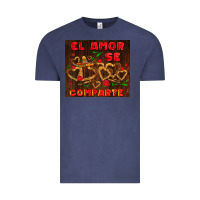 Vintage Denim el amor se comparte with churros Vintage Tee - AdoDesignShop