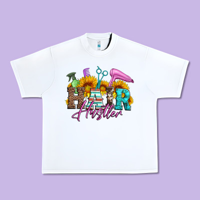 Hair Hustler Hairstylist Urban Heavy Tee Designed By Artiststas