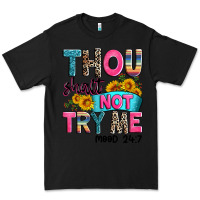 Black thou shalt not try me mood 24 7 Premium Tee - Zillion Design Studio