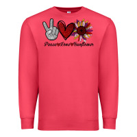 Cardinal peace love sunflower Premium Sweatshirt - Bettercallsaul