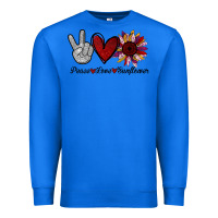 True Royal peace love sunflower Premium Sweatshirt - Bettercallsaul