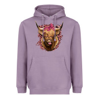 Lavender Highland cow Heavyweight Hoodie - Bettercallsaul