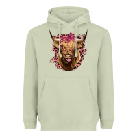 Matcha Highland cow Heavyweight Hoodie - Bettercallsaul