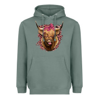 Sage Highland cow Heavyweight Hoodie - Bettercallsaul