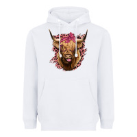 White Highland cow Heavyweight Hoodie - Bettercallsaul
