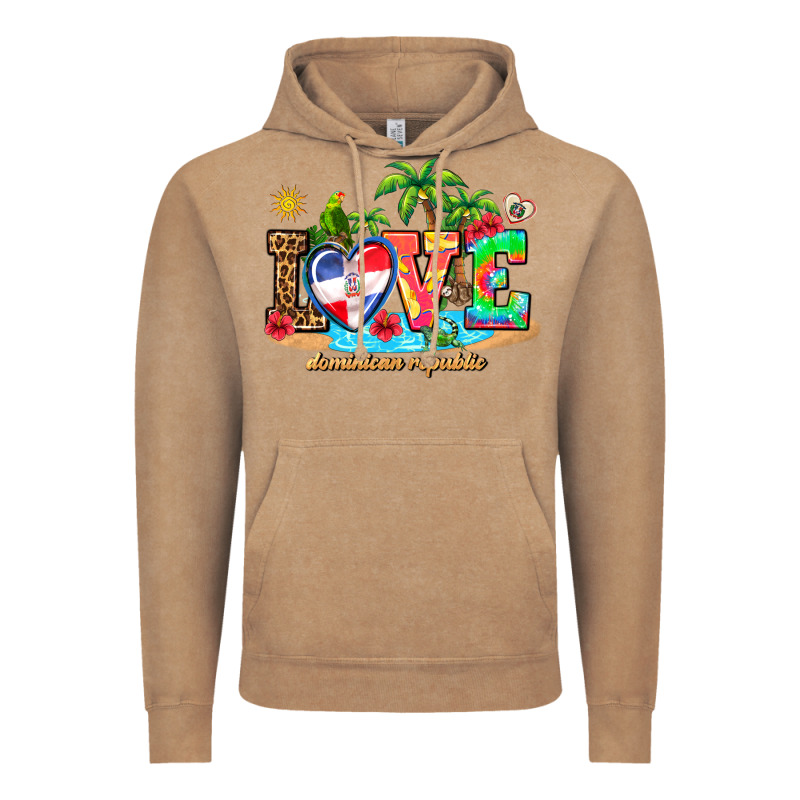 Love Dominican Republic Vintage Hoodie by AdoDesignShop | Teevron