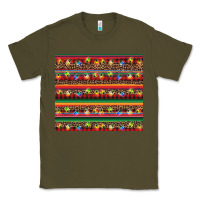Army Green Christmas lights serape Classic Tee - BarkalooDesign
