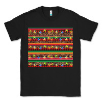Black Christmas lights serape Classic Tee - BarkalooDesign