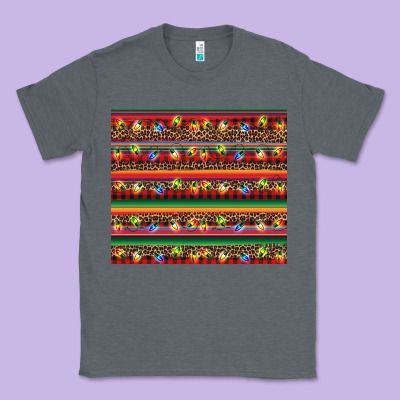 Christmas Lights Serape Classic Tee Designed By Barkaloodesign