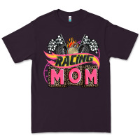 Plum racing mom with racing oto equipment Premium Tee - AdoDesignShop