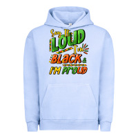 Pigment Grape Ice Say it loud i'm black and i'm proud Urban Hoodie - HowdyJamesFarm