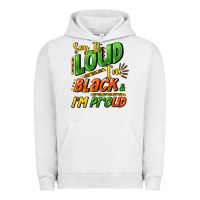 Pigment Lunar Rock Say it loud i'm black and i'm proud Urban Hoodie - HowdyJamesFarm